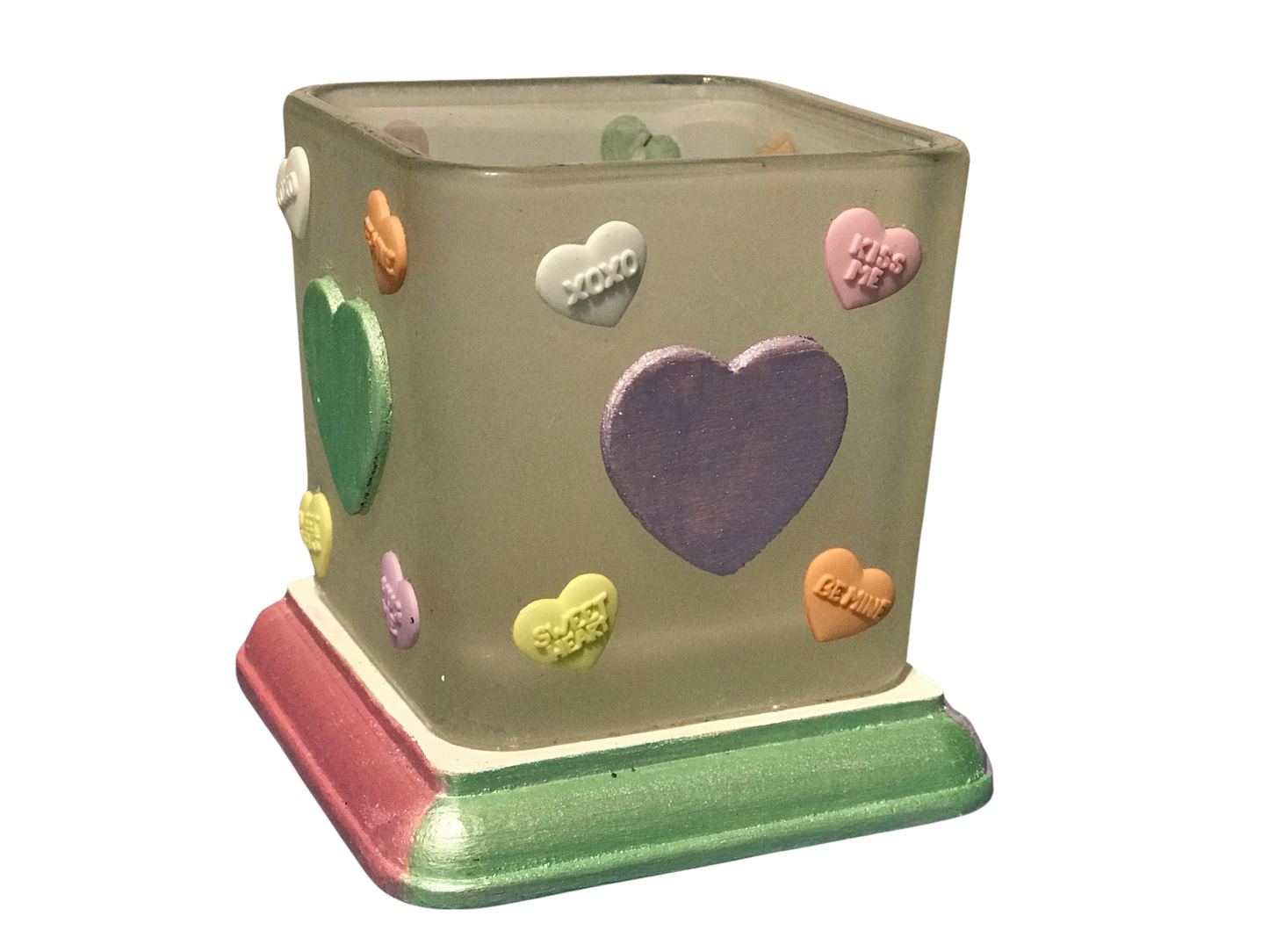 Valentine Conversation Heart Candle Holder