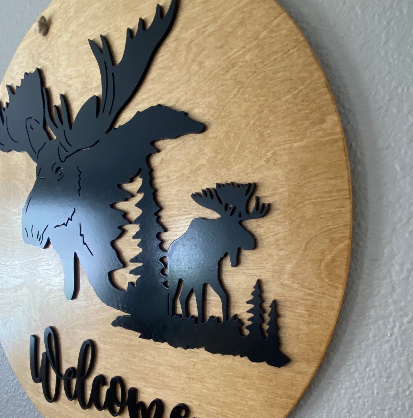 Welcome Moose Sign