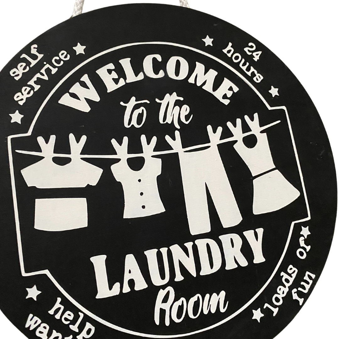 Welcome to the Laundry Room Sign