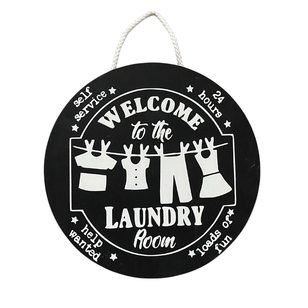 Welcome to the Laundry Room Sign