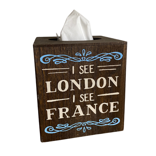 I See London I see France Tissue Box Cover