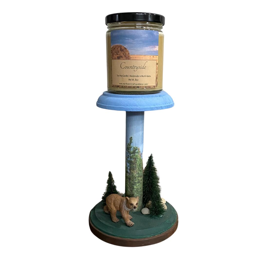 Woodland Pillar Candle Holder