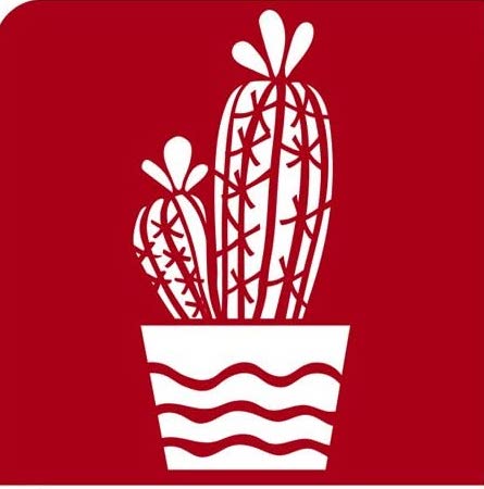 stencil, adhesive stencil, cacti, succulent, southwestern