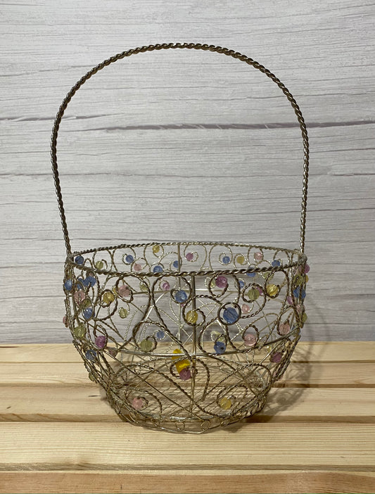 Spring Metal Wire Basket